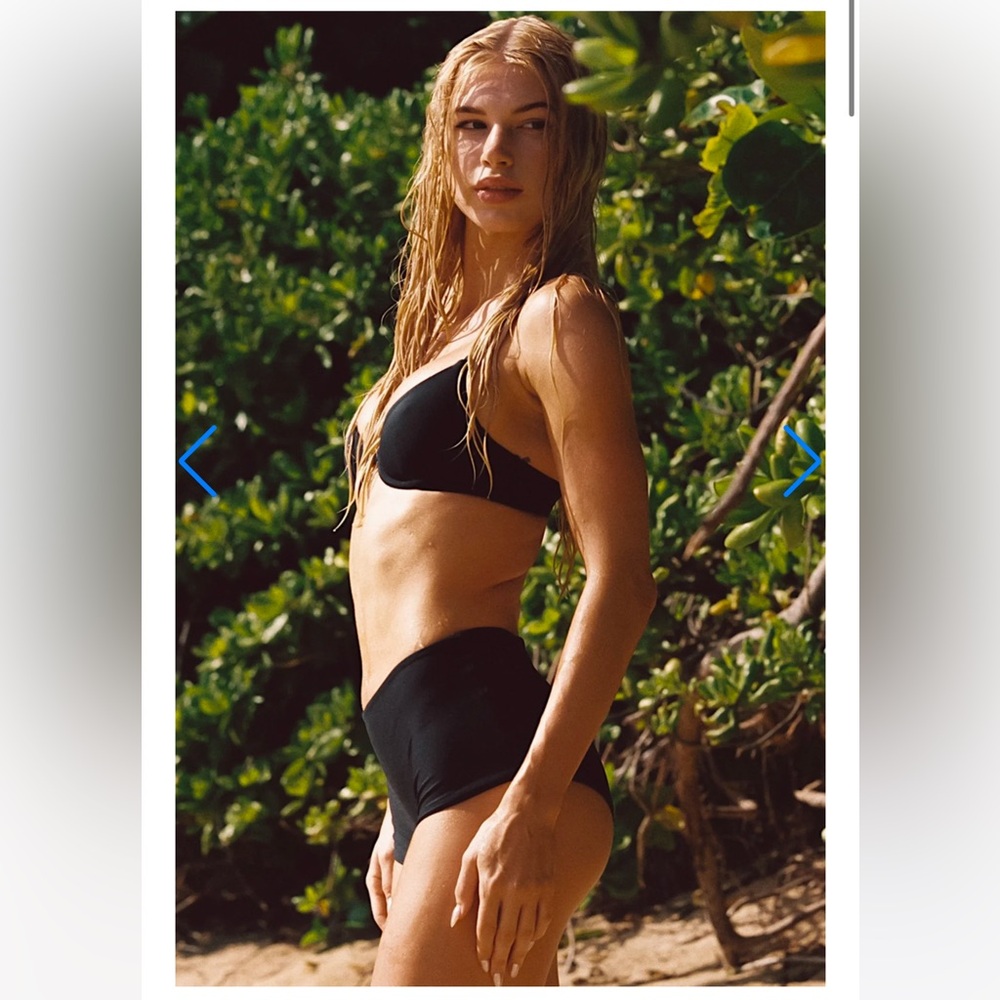 Black Skatie Bardot swim bottoms
